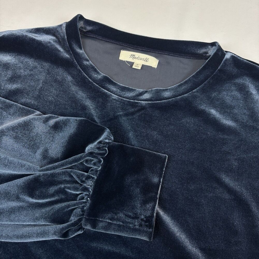 Velvet Women Top - Navy Blue